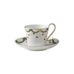 Star Fluted Christmas Tasse mit hohem Henkel, Royal Copenhagen