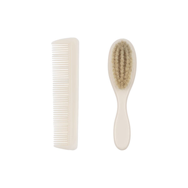Baby Hairbrush Set, beige, Konges Sl&oslash;jd