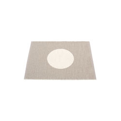 Vera Plastic Rug, mud/vanilla, Pappelina