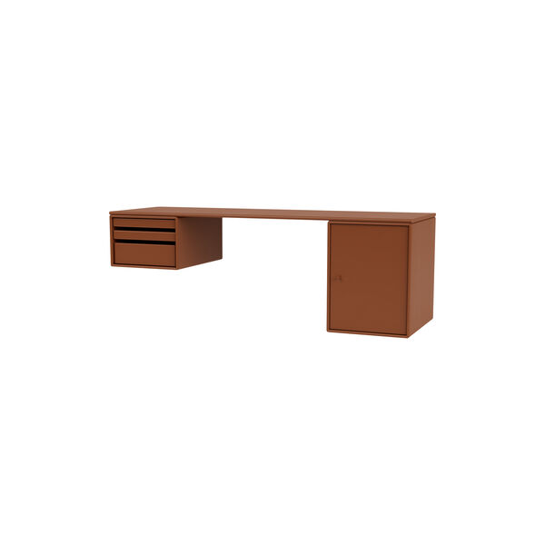 WORKSHOP Work Desk, 146 hazelnut, Montana Furniture