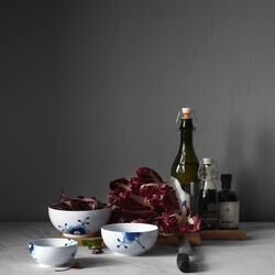 Blaue Mega Riflet Schale 47 cl, Royal Copenhagen