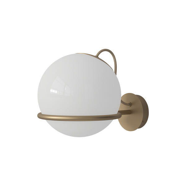 Model 237/1 Wall Lamp, opaline/champagne Model 237/1 Wall Lamp, opaline/champagne, Astep