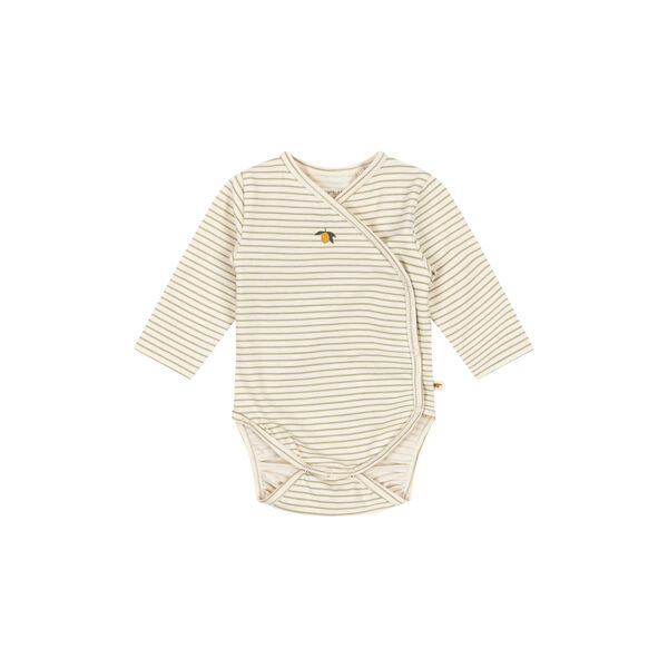 Basic Langarm-Body f&uuml;r Neugeborene, tea stripe, Konges Sl&oslash;jd