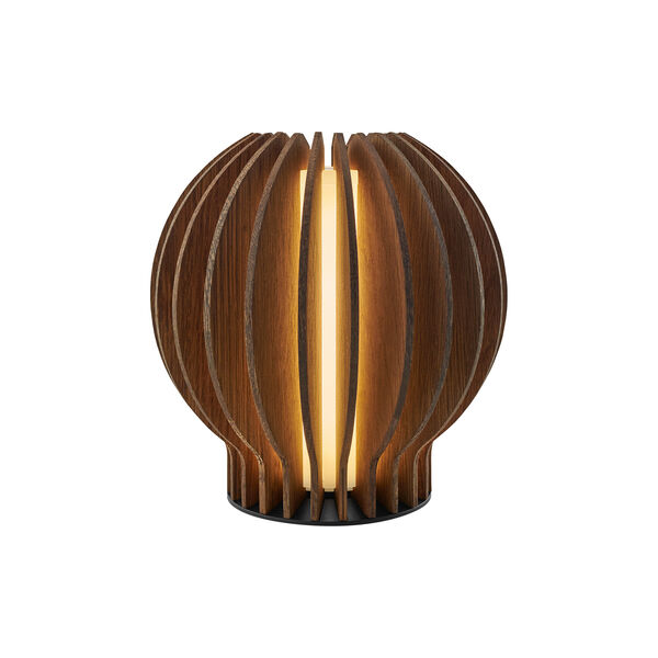 Radiant Round LED lamp, smoked oak, Eva Solo