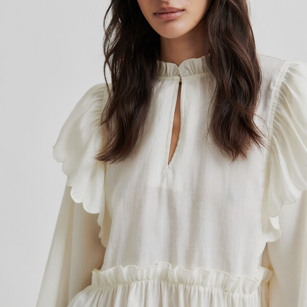 Terra Frill Blouse, tofu, Second Female