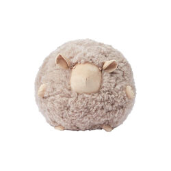 Cute Sheep rundes Kissen Ø 26 cm, taupe, NATURES Collection