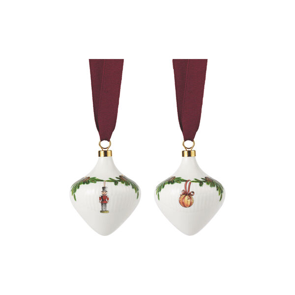 Stjerne Riflet 2025 Ornament-Set, 2 Stk., Royal Copenhagen