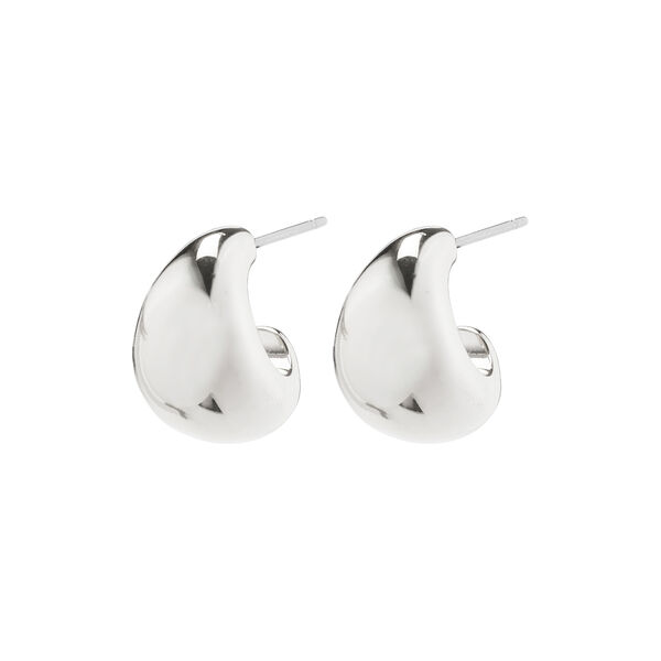 Alexane Chunky Mini Hoop Earrings, silver, Pilgrim