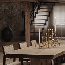 STOFF Nagel Kerzenhalter, Messing, STOFF Nagel