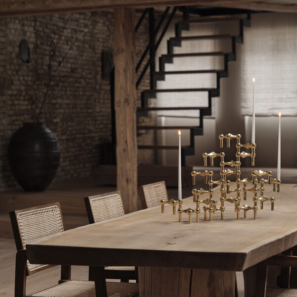 STOFF Nagel Kerzenhalter, Messing, STOFF Nagel