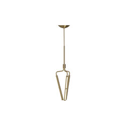 Archangel 3 415 Chandelier, brass, Rubn