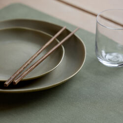 Shoku Tischset 4 Stk., reines Gr&uuml;n, Villa Collection