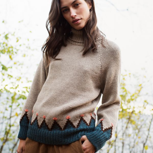 Alpaca Mountain Sweater, multi, Serendipity