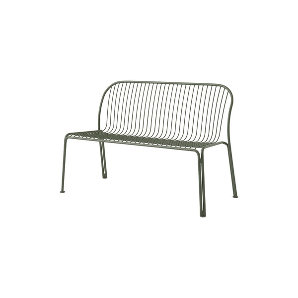 Thorvald SC111 Outdoor Dining Bench, bronze green, &Tradition