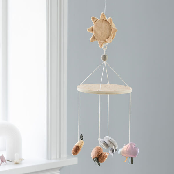 Woodland Baby Musical Mirror Mobile, Sebra