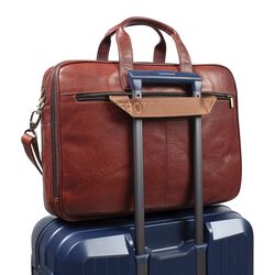 Computertasche, dunkelbraun, Tony Perotti