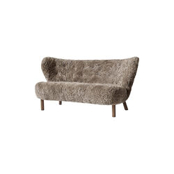 Little Petra VB2 Sofa, Sahara/oiled walnut, &Tradition