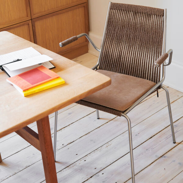 Noel Armrest Chair, black/dark grey wool, Thorup Copenhagen