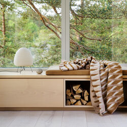 BISLETT Throw, cappuccino, Røros Tweed