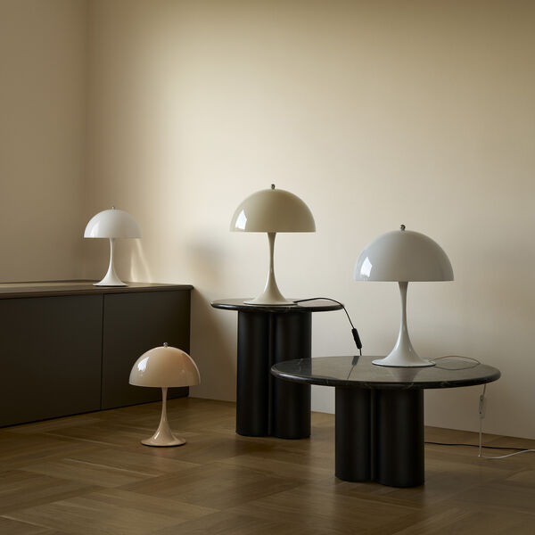 Panthella 250 Portable Table Lamp, opal beige, Louis Poulsen