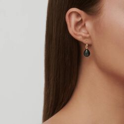 Prima Ballerina Ohrringe, Gold/London Blue, Julie Sandlau