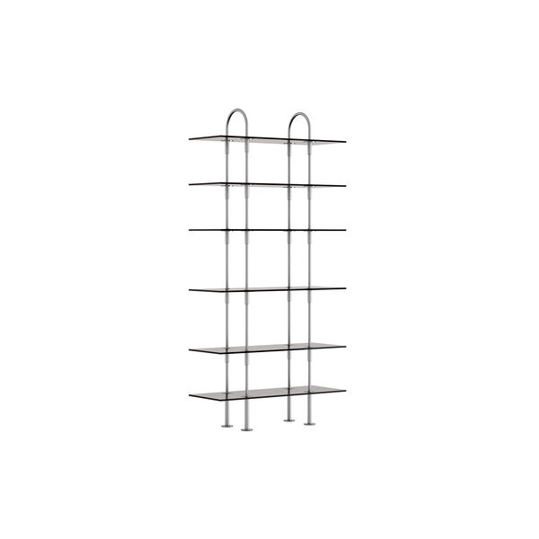 Keen Shelving, steel/smoked tempered glass, GUBI