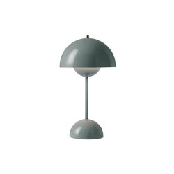 Flowerpot VP9 Portable Table Lamp, stone blue Flowerpot VP9 Portable Table Lamp, stone blue, &Tradition