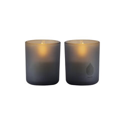Glass Candle 2-pack, grey, Uyuni Lighting