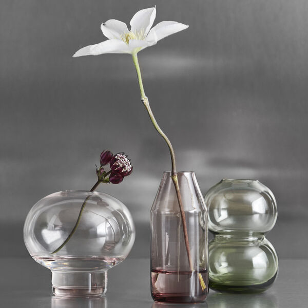 Mittsommer-Wald-Storchschnabel-Minivase 10 cm, pink, Orrefors