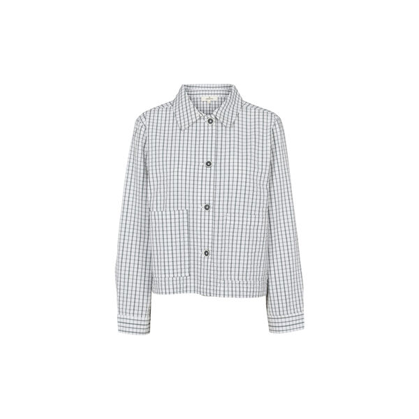 Asta Short Jacket, w. white / asphalt, Basic Apparel