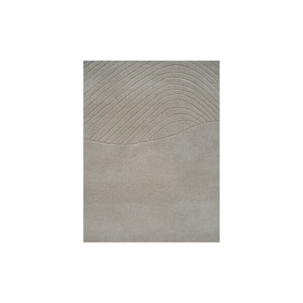 Fluid Arc Rug, chalk, Linie Design