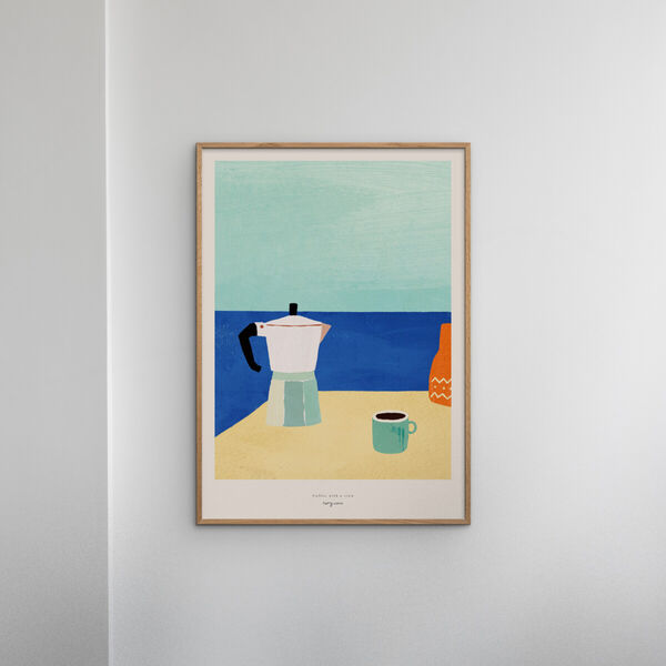 Coffee with a View, Poster & Frame