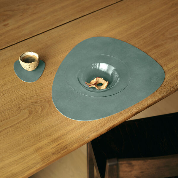 Nupo glass mat Curve, pastel green, LIND DNA