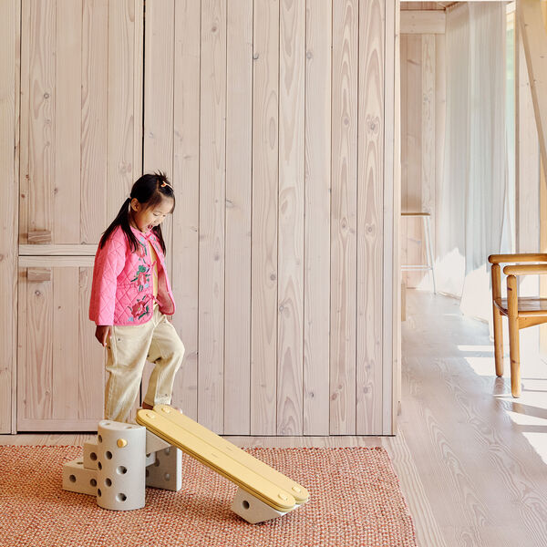 2 x Balance Beams, honey yellow, MODU