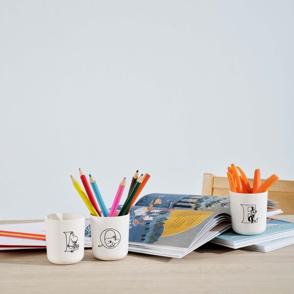 Moomin ABC Tasse E, moomin white, RIG-TIG