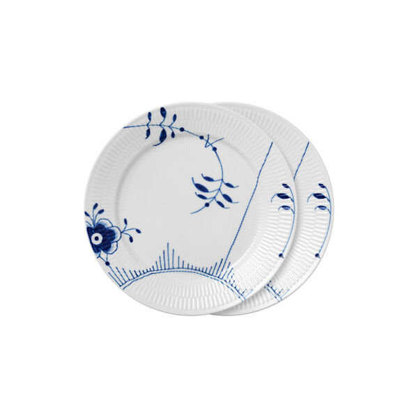 Blau Mega Gerippt Teller &Oslash; 27 cm 2 Stk., Nr. 2, Royal Copenhagen