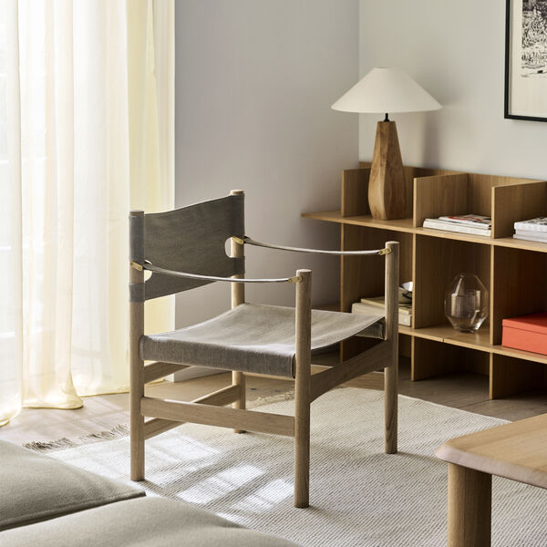 Canvas 21 Stuhl, s&aelig;bebehandlet eg/natur canvas, Fredericia Furniture