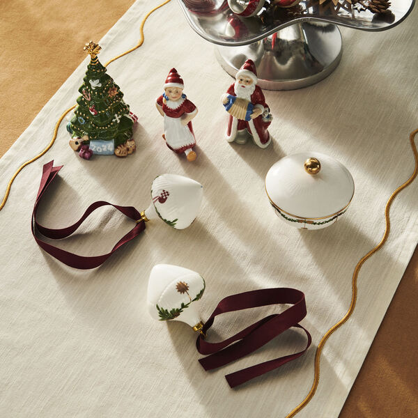 Stern-geriffeltes Weihnachtsornament, 2 St&uuml;ck., Royal Copenhagen