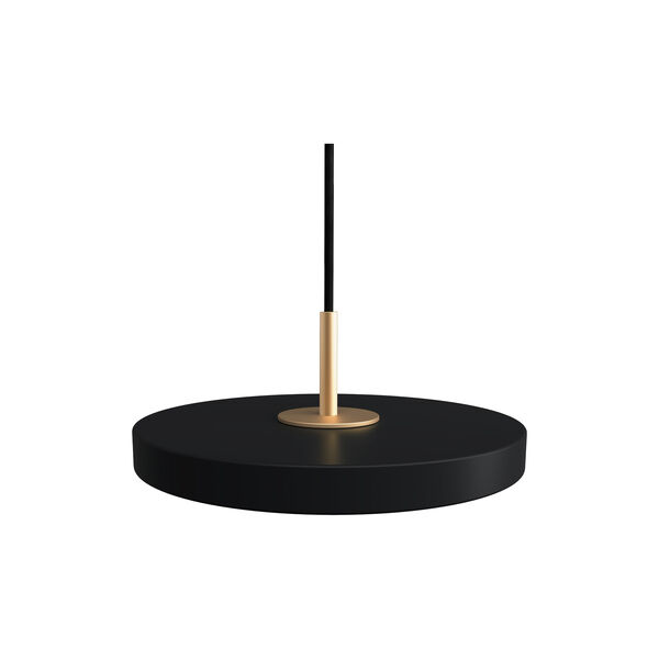 Asteria Micro Pendant, black/brass, UMAGE