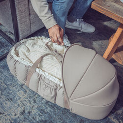 Hood for 3-in-1 Baby Nest, jetty beige, Sebra