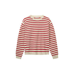 Charlie Strickpullover, red creme, Studio Feder