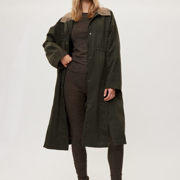 Waxed Coat Cloudy, dark soil, Rethinkit
