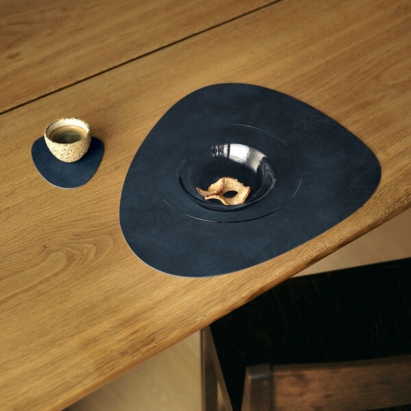 Nupo table mat Curve L, midnight blue, LIND DNA