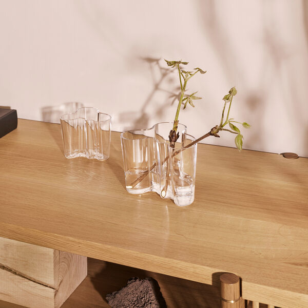 Alvar Aalto Vase, transparent, Iittala