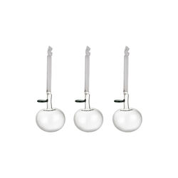 Glass Apple 3 pcs, clear, Iittala
