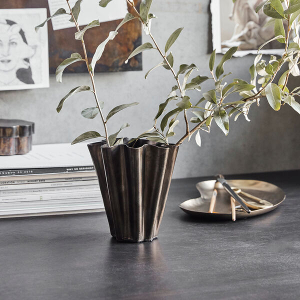 HDFlood Vase, antique brown, House Doctor