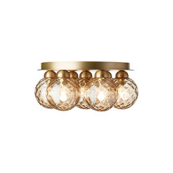 Apiales 7 Plafond, brushed brass/optic gold, Nuura
