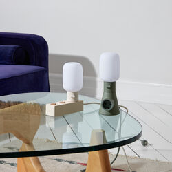 Plug-in Lamp, pearl, Pedestal