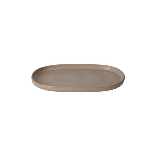 CAPRI Oval Platter, matte taupe, HOEME Copenhagen