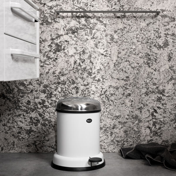 Vipp14 Treteimer, weiß, Vipp